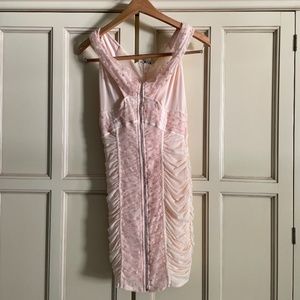 Guess Star Tulle Ruched Mini Dress XS